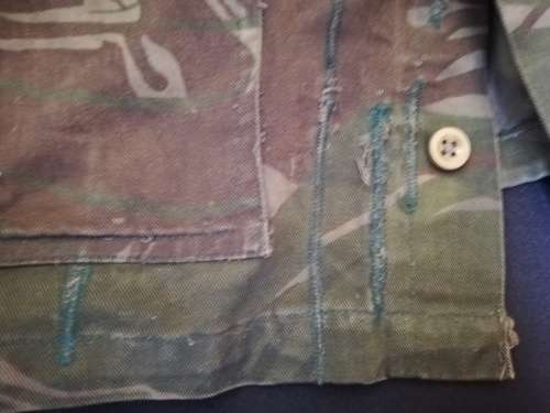 Rhodesian Army camo bushjacket. BSAP, dyed. Local postage only.