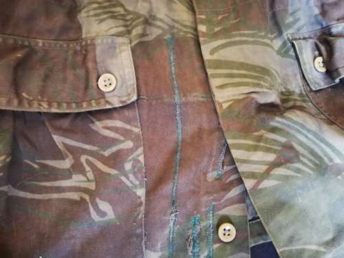 Rhodesian Army camo bushjacket. BSAP, dyed. Local postage only.