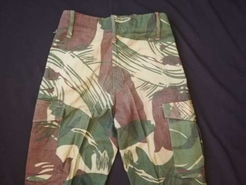 Rhodesian Army camo Pants, late war, size 32. No overseas postage.