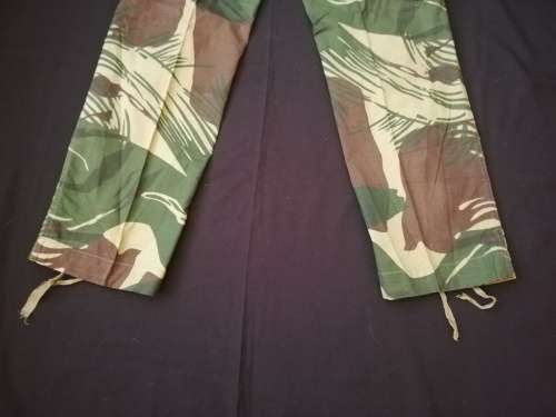 Rhodesian Army camo Pants, late war, size 32. No overseas postage.