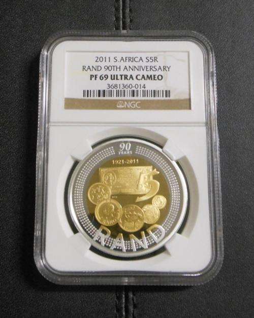 SARB CROWN!! SARB CROWN NGC-graded PF69 !!!!! Sterling Silver + Gold-Plating