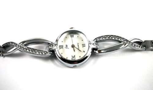 Beautiful Ladies Silver Bangle Watch