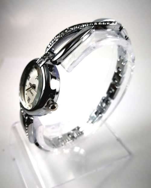 Beautiful Ladies Silver Bangle Watch