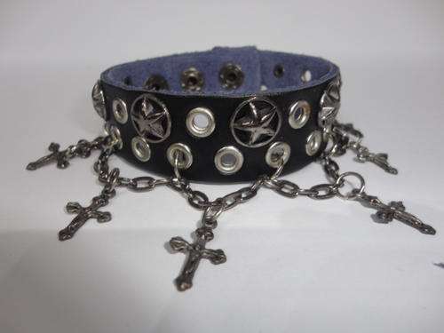Gothic Leather Bracelet