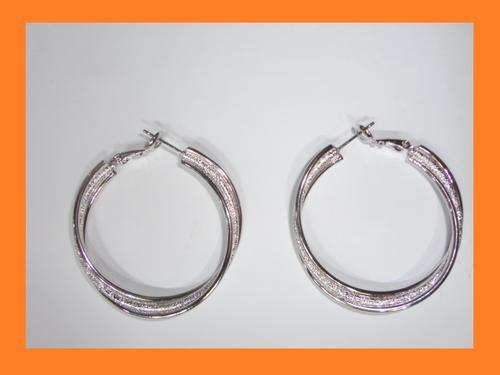 18k White Gold Plated Fashion Earrings