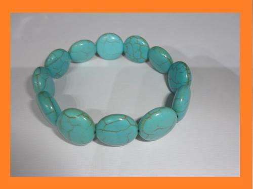 Turquoise Natural Stones Stretch Bracelet
