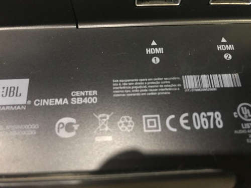 JBL SB400 Wireless Cinema Soundbar And Subwoofer