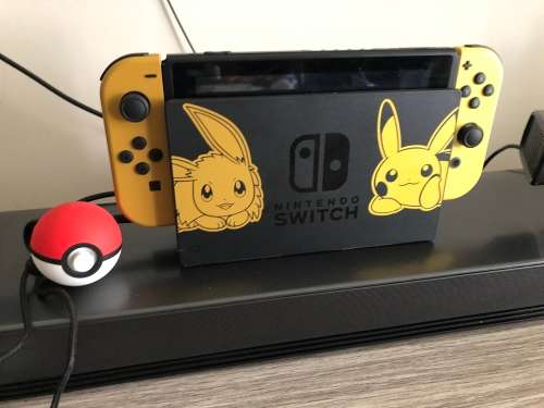 Nintendo switch lets go edition with games and accessories