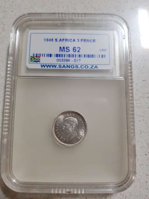 1946 S.AFRICA 3 PENCE MS 62