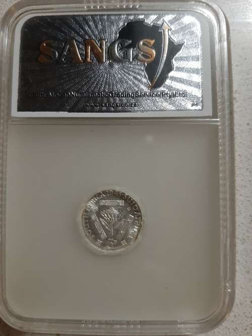 1943 S.AFRICA 3 PENCE MS 64