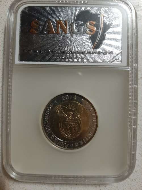 2014 S.AFRICA R5 - 20 YEARS OF FREEDOM MS 64