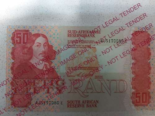 UNC FIFTY RAND NOTE C.L. STALS