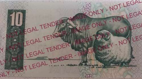 UNC TEN RAND NOTE T.W. DE JONGH