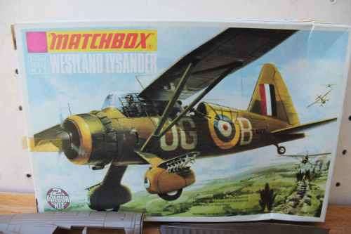 Matchbox Westland Lysander Aircraft Model 1:72 scale