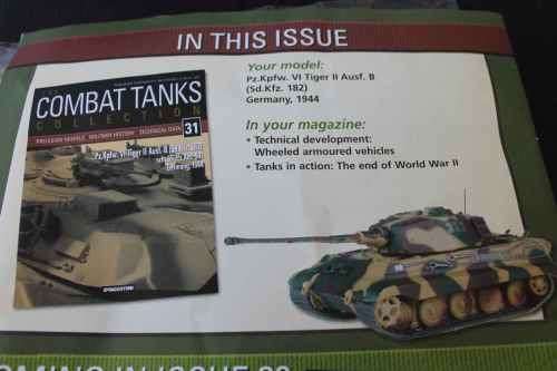DeAGOSTINI - COMBAT TANKS COLLECTION Number 31 Tank and Magazine
