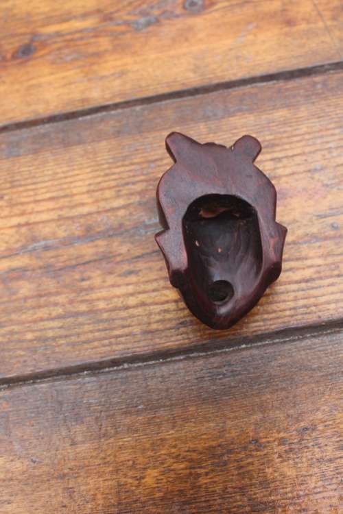 Chinese Wooden Hand Carved Head