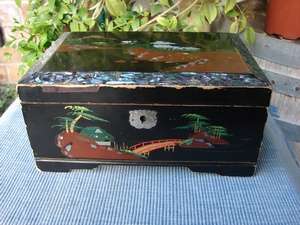 Vintage Wooden Japanese Music Box