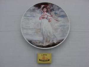 Vintage JWK Plate Lady in White
