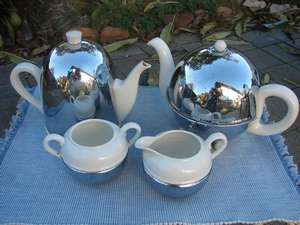 Vintage Everhot Tea and Coffee Set with Sugar Bowl and Milk Jug