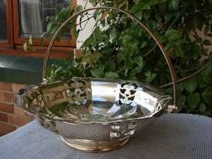 Vintage Silver Plate Fruit Bowl