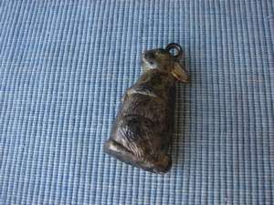 Vintage Metal Rabbit Rattle