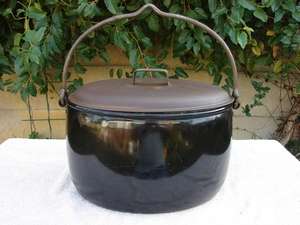 Vintage Enamel Judge Ware Ham Pot