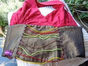 Sun Goddess Beaded Halter Neck Top LARGE