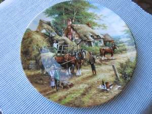 Vintage Wedgwood "Making the Hayrick" Plate LImited Edition