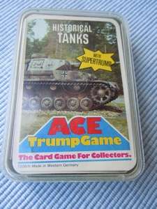 Vintage Historical Tanks Ace Trump Card Game