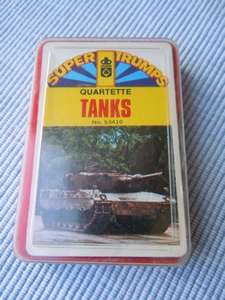 Vintage Super Trumps Tanks Card Game