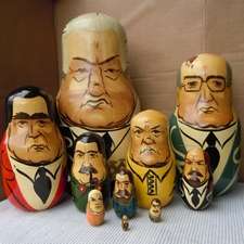 Russian Nesting Dolls of the Russian Presidents