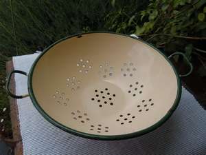 Vintage Enamel Colander