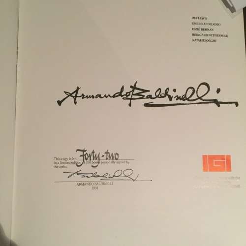 Armando Baldinelli Signed Limited Edition