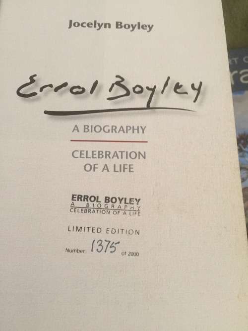 Errol  boyley signed numbered Book