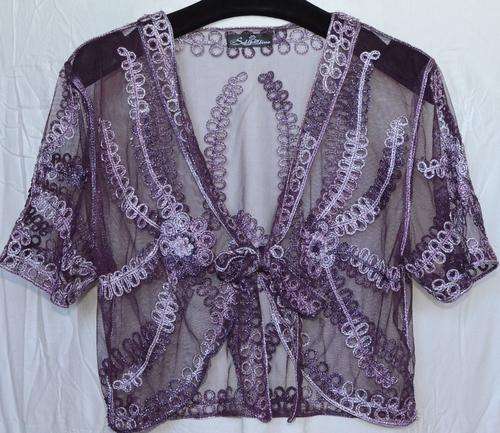 Purple Lace Evening Ware (Short) Jacket Size M-L