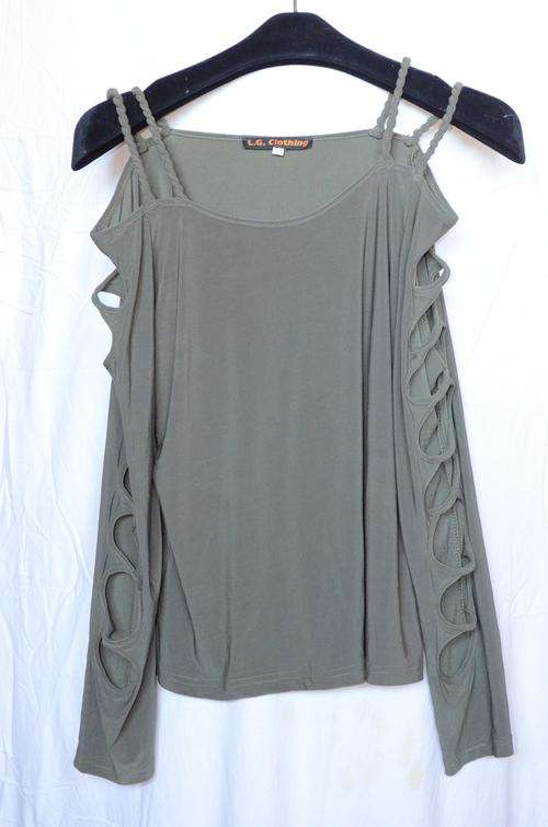 Olive Green Sexy Top (Size M)