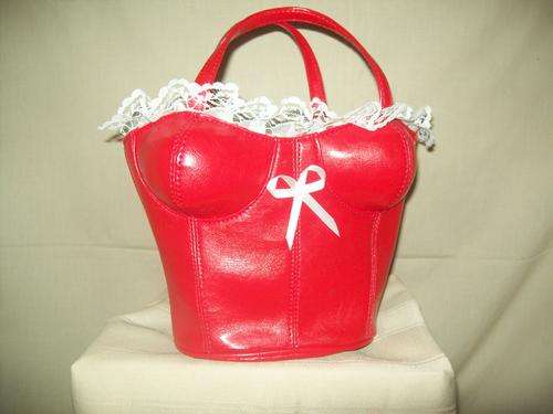 Funky red handbag!