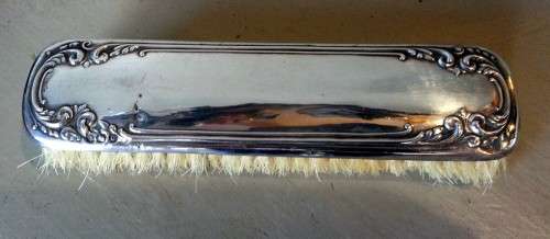 Hallmarked Sterling Silver Backed Clothes Brush By Henry Matthews (dated 1919)