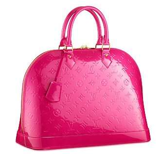 Don't pay R20 000!!! Authentic Louis Vuitton Vernis Alma Rose Pop Handbag with LV key & lock set