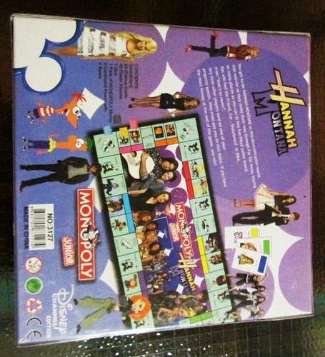 Hannah Montanna Monopoly  - Disney Edition