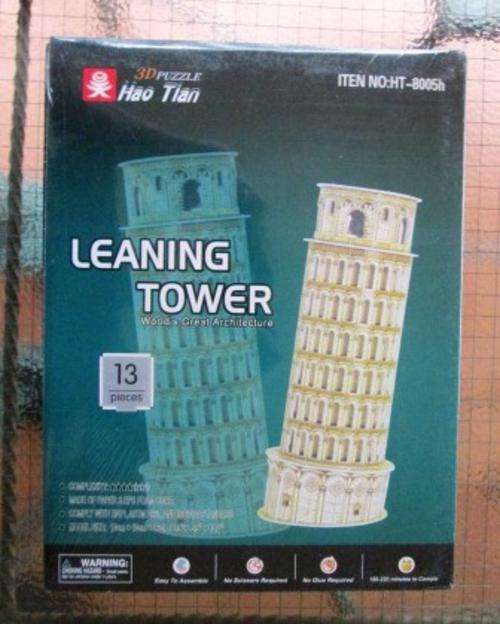 3 D Wooden Puzzle - Leaning Tower