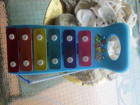 Xylophone Large with wheels and pull along string