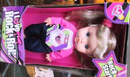 Rock and Roll doll with sound