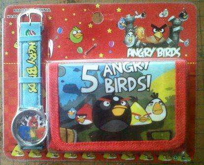 Angry Bird watch with a free wallet