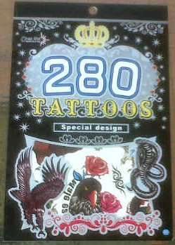 Awesome Deal!  280 High Quality Temporary tattoos for  Bid!