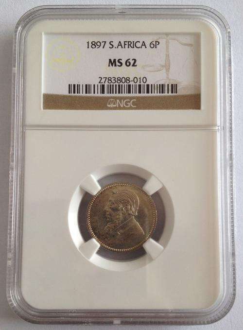 *** 1897 ZAR 6D MS62 UNC *** #PERFECT# reserved for Allenlety