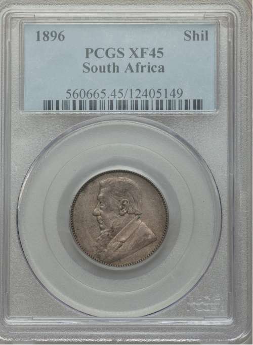 S. Africa: 1896 ZAR 1 Shilling PCGS Certified XF45