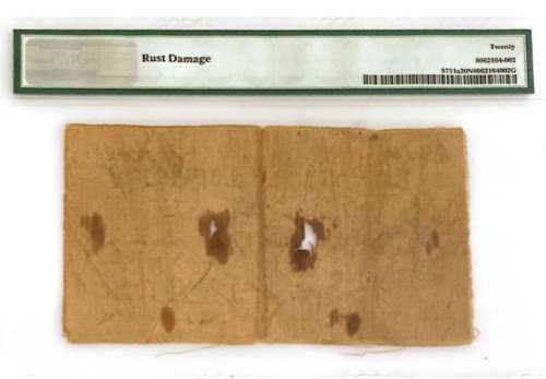 S Africa: 1902 Upington Border Scouts 2 Shillings Cloth Note PMG Certified VF20