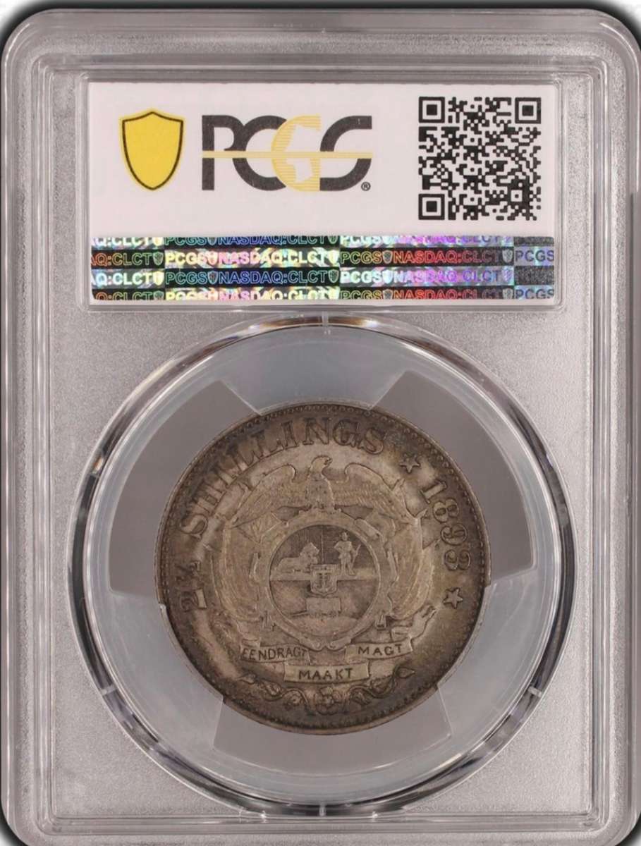 S. Africa: 1893 ZAR 2.5 Shillings (Halfcrown) PCGS Certified XF40