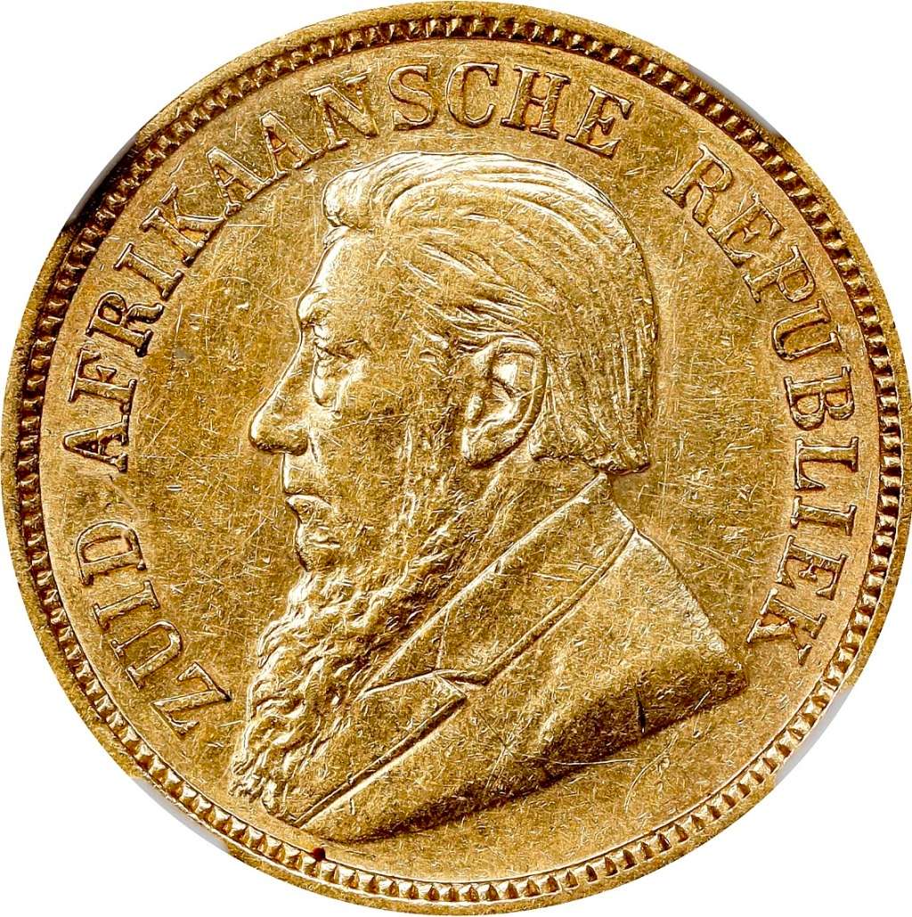 S. Africa: 1894 ZAR Gold 1/2 Pond NGC Certified AU53